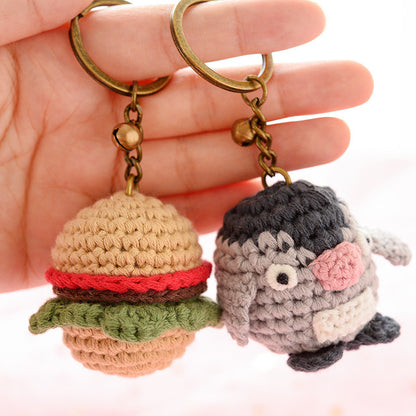 Girl Cute Ins Hand-woven Key Ring Circle