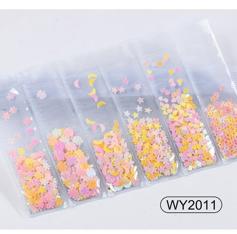 Nail Art Accessories Glitter Sequins Laser Diamond Love Heart Nail Patch