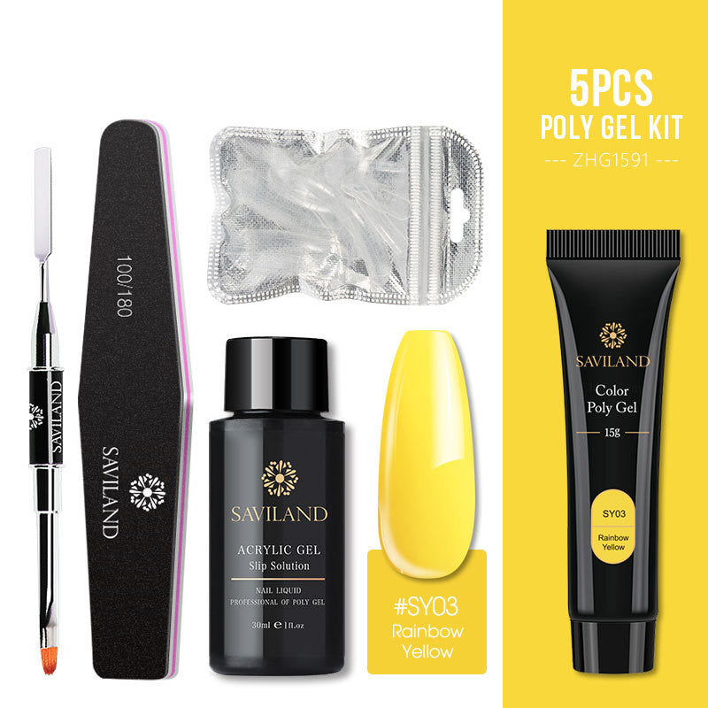 Kit de 5 piezas de gel arcoíris suave