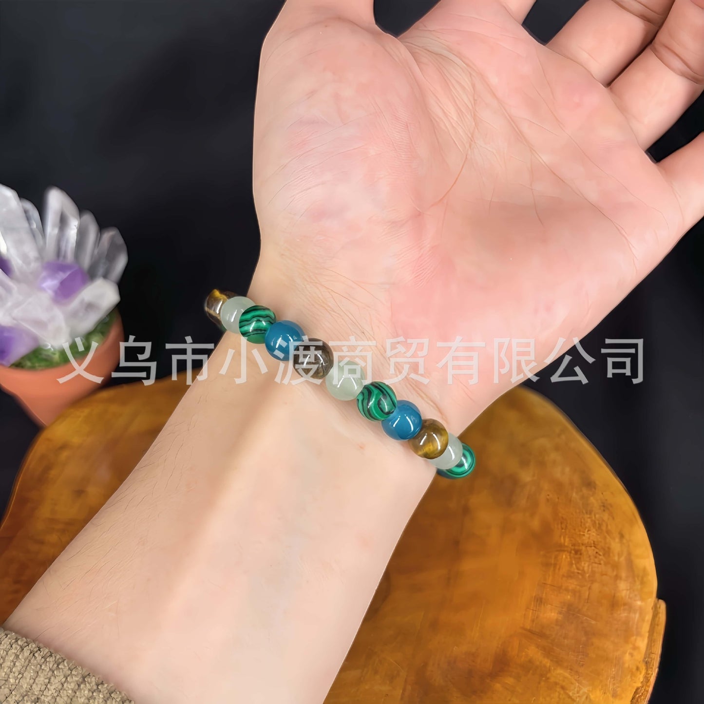 Bracelet Malachite Tigereye Men And Women