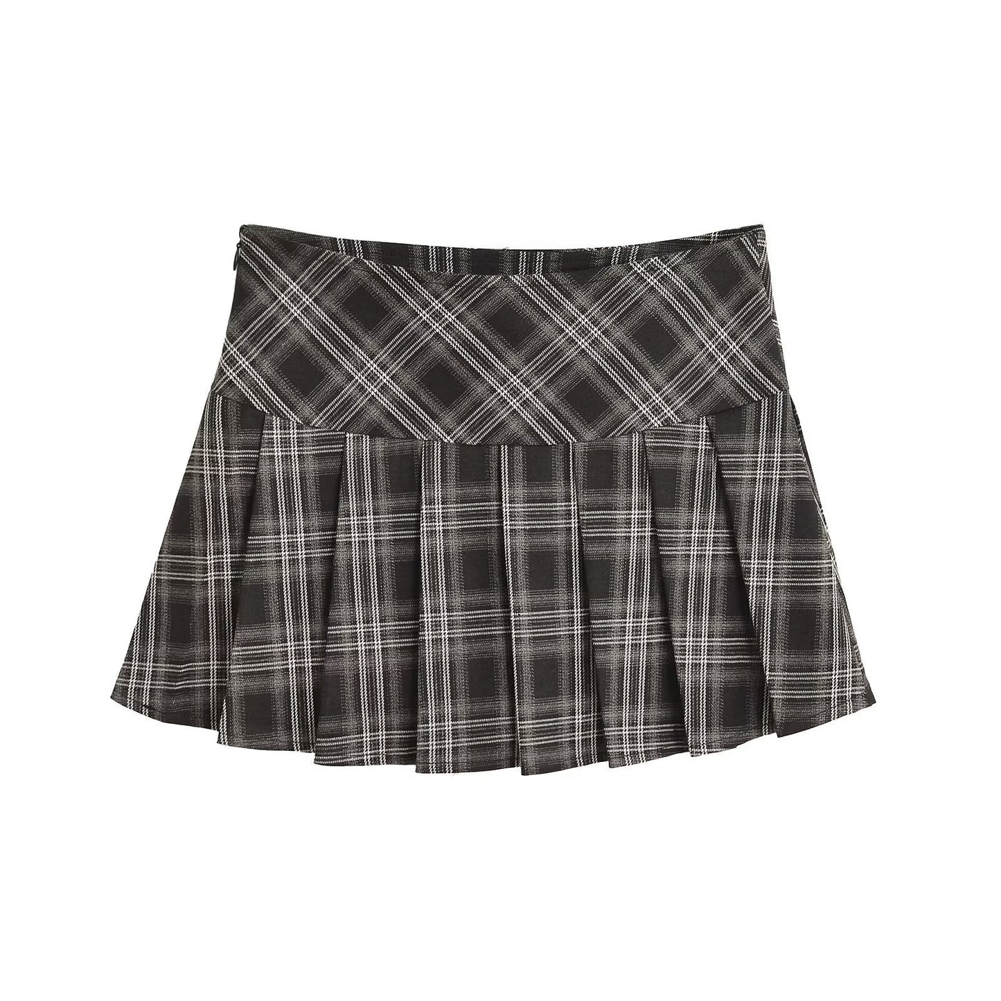 Minifalda plisada para mujer, estilo europeo y americano