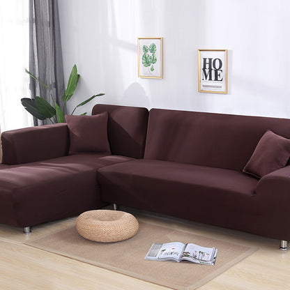 Tight Wrap Sofa Cover Elastic 2 Pieces Sofa Cover with L Style Piece Corner Sofa