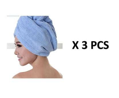 Gorro para secador de pelo para mujer, toalla absorbente para secar el cabello