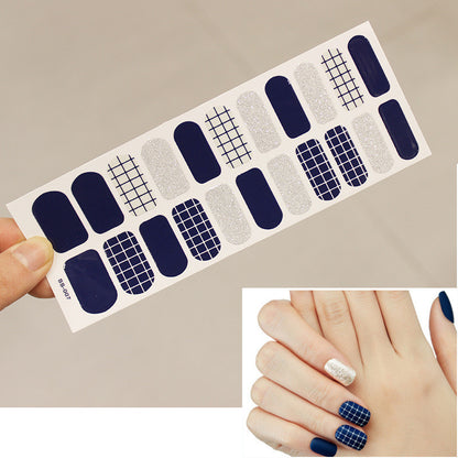 Waterproof Color Christmas Letter Nail Sticker Full Sticker