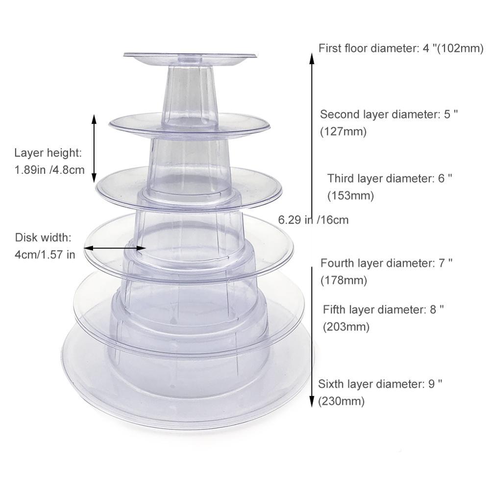 6-Layer macarons display stand