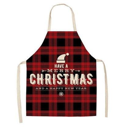 Cotton linen creative Christmas apron