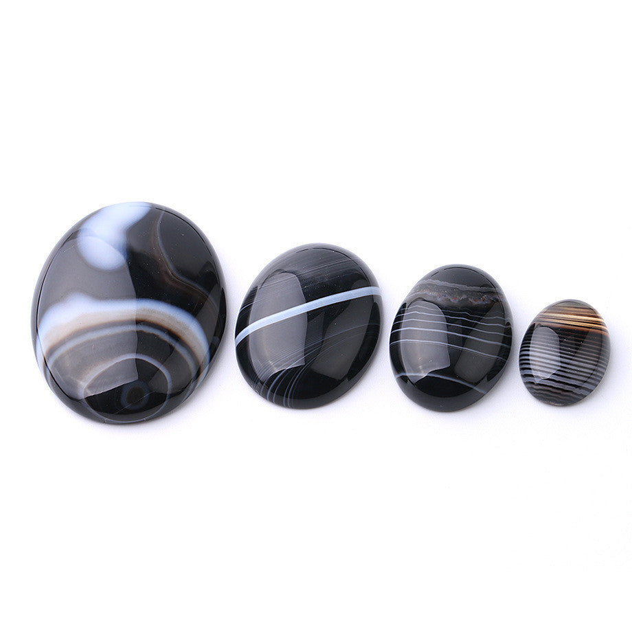 Black striped agate