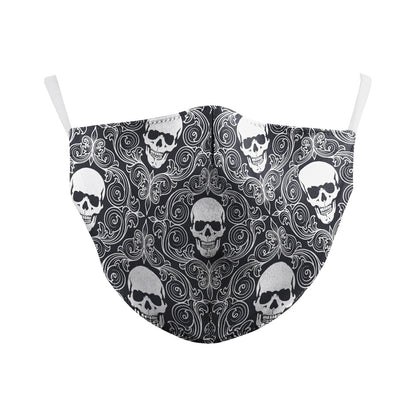 Máscara antipolvo de doble capa con estampado digital Wansheng Ghost Face Skull