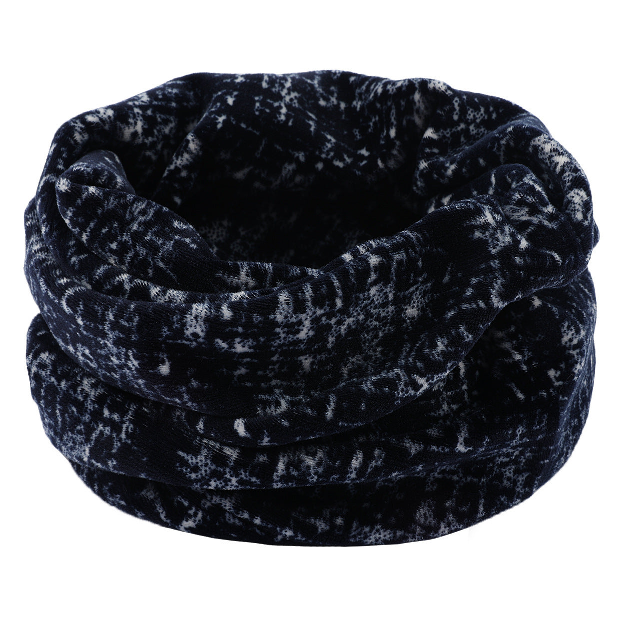 Warm Short Velvet Double-layer Knitted Scarf