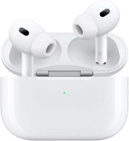 Audífonos inalámbricos AirPods Pro 2 de Apple, audífonos Bluetooth, Cancelación Activa de Ruido, Modo Ambiente, Audio Espacial Personalizado, Sonido de Alta Fidelidad, Chip H2, Carga USB-C