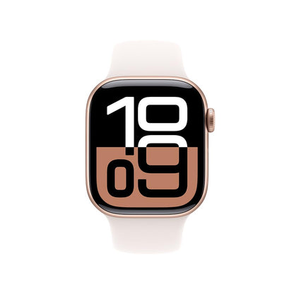 Apple Watch Series 10 GPS • Caja de Aluminio Negro Azabache de 42 mm • Correa Deportiva Negra - S/M 