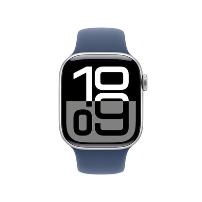 Apple Watch Series 10 GPS • Caja de Aluminio Negro Azabache de 42 mm • Correa Deportiva Negra - S/M 