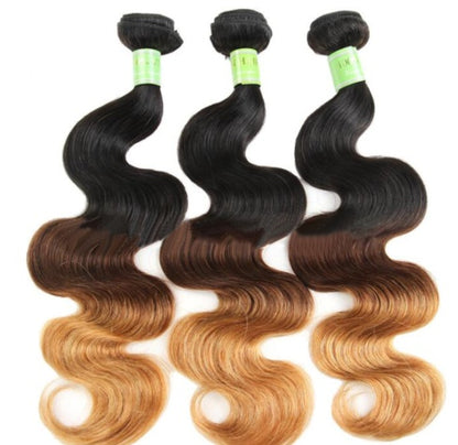 Paquete de cortina de cabello con ondas corporales Xuchang T1b27 Ombre