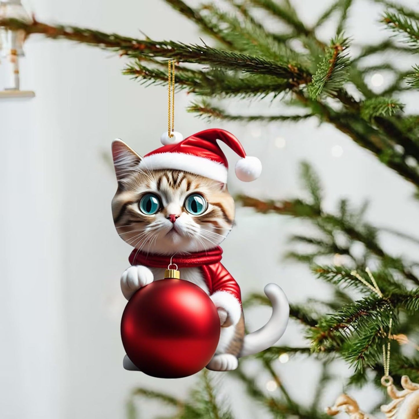 Christmas Creative Cat Car Pendant