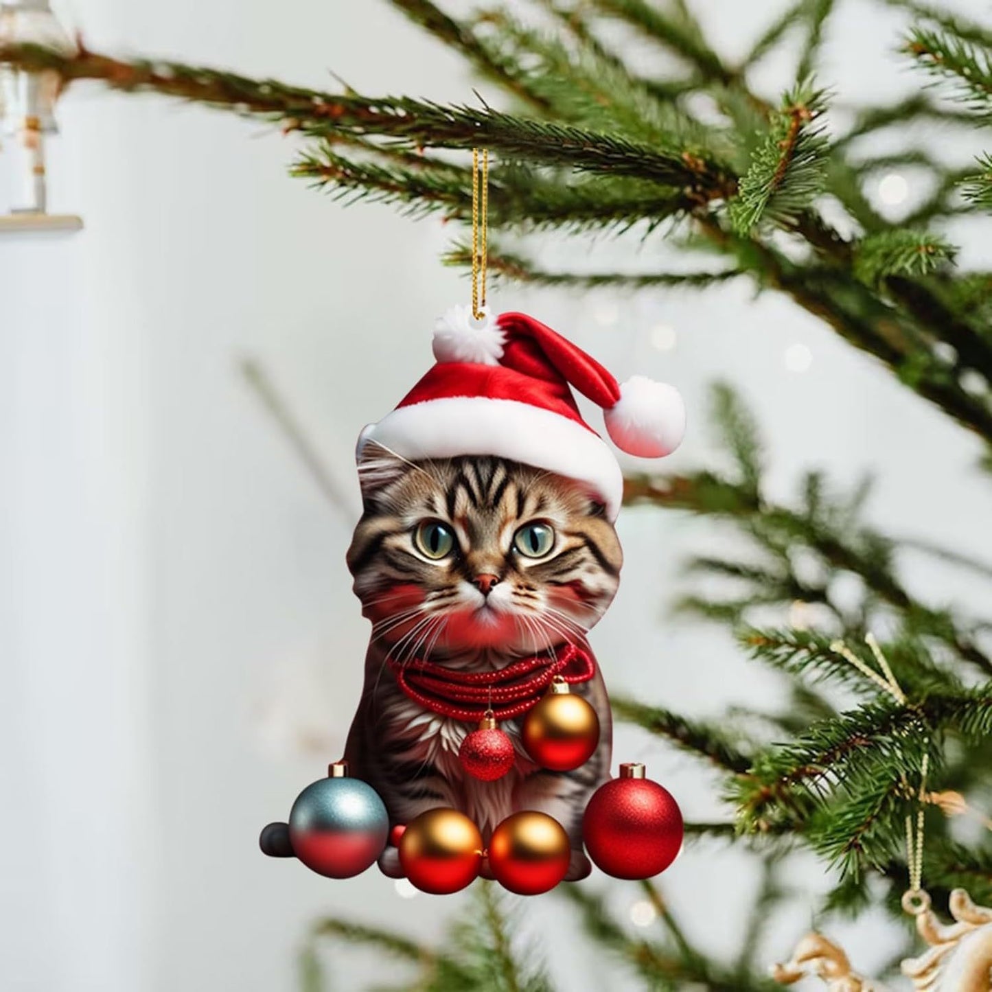 Christmas Creative Cat Car Pendant