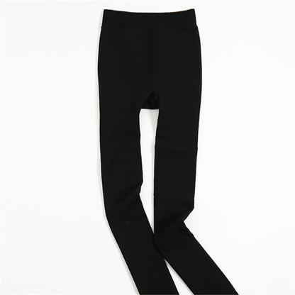 Leggings de baile alargados, acolchados y de terciopelo grueso de invierno, de talla grande