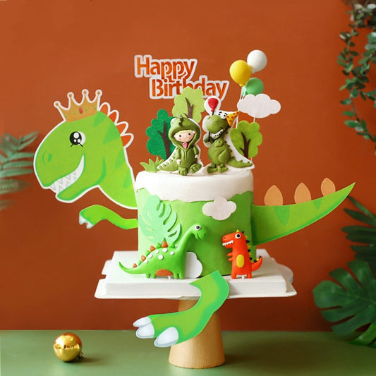 Baking cake decoration pottery dinosaur baby doll