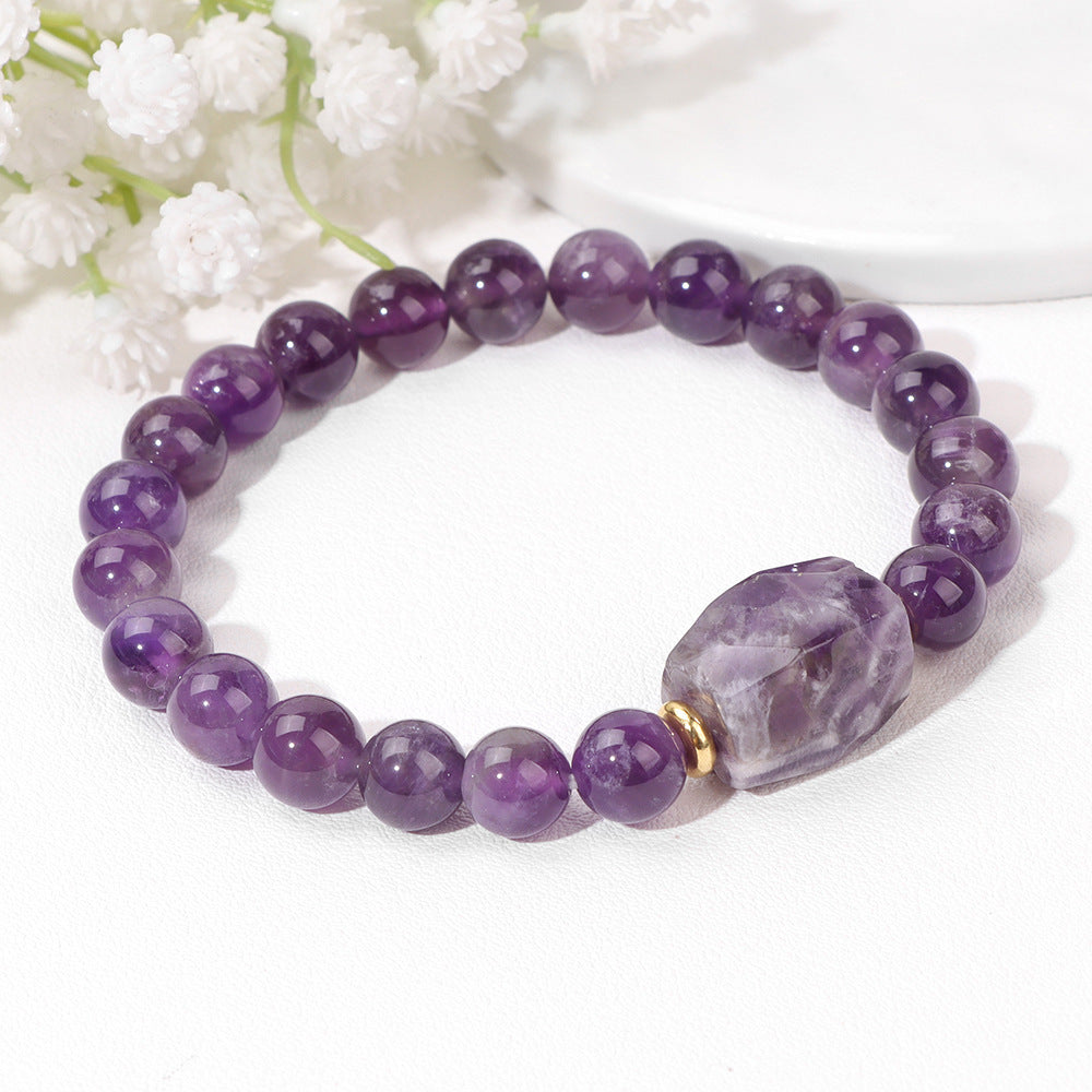 Pulsera de cuentas de piedra natural para mujer