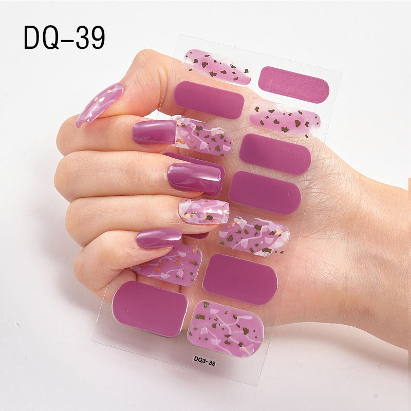 Net red nail stickers