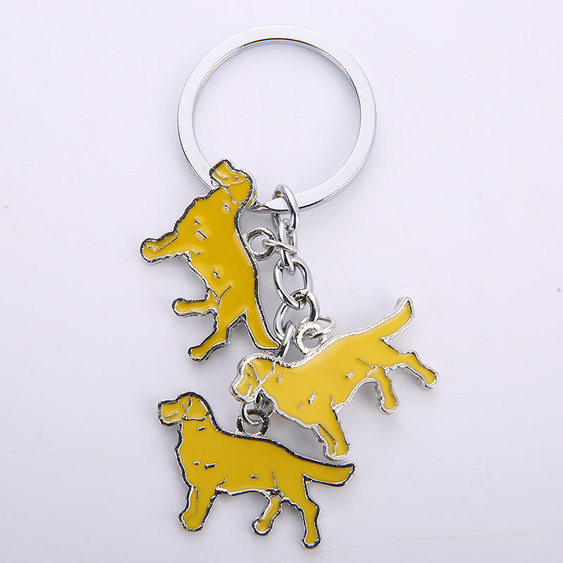 Little Creative Gifts Metal Key Ring Pet Dog Keychain Pendant