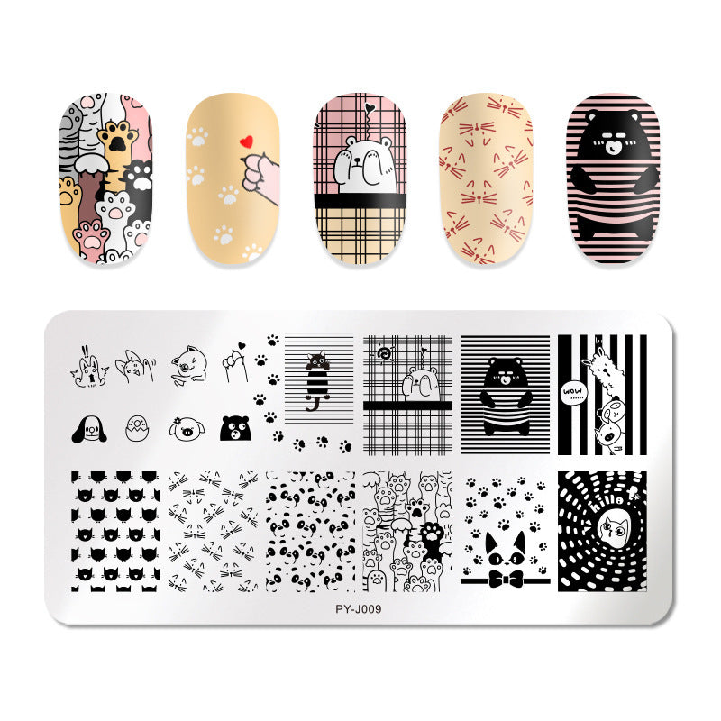 Nail Plate Printing Template Nail Transfer Printing Tool