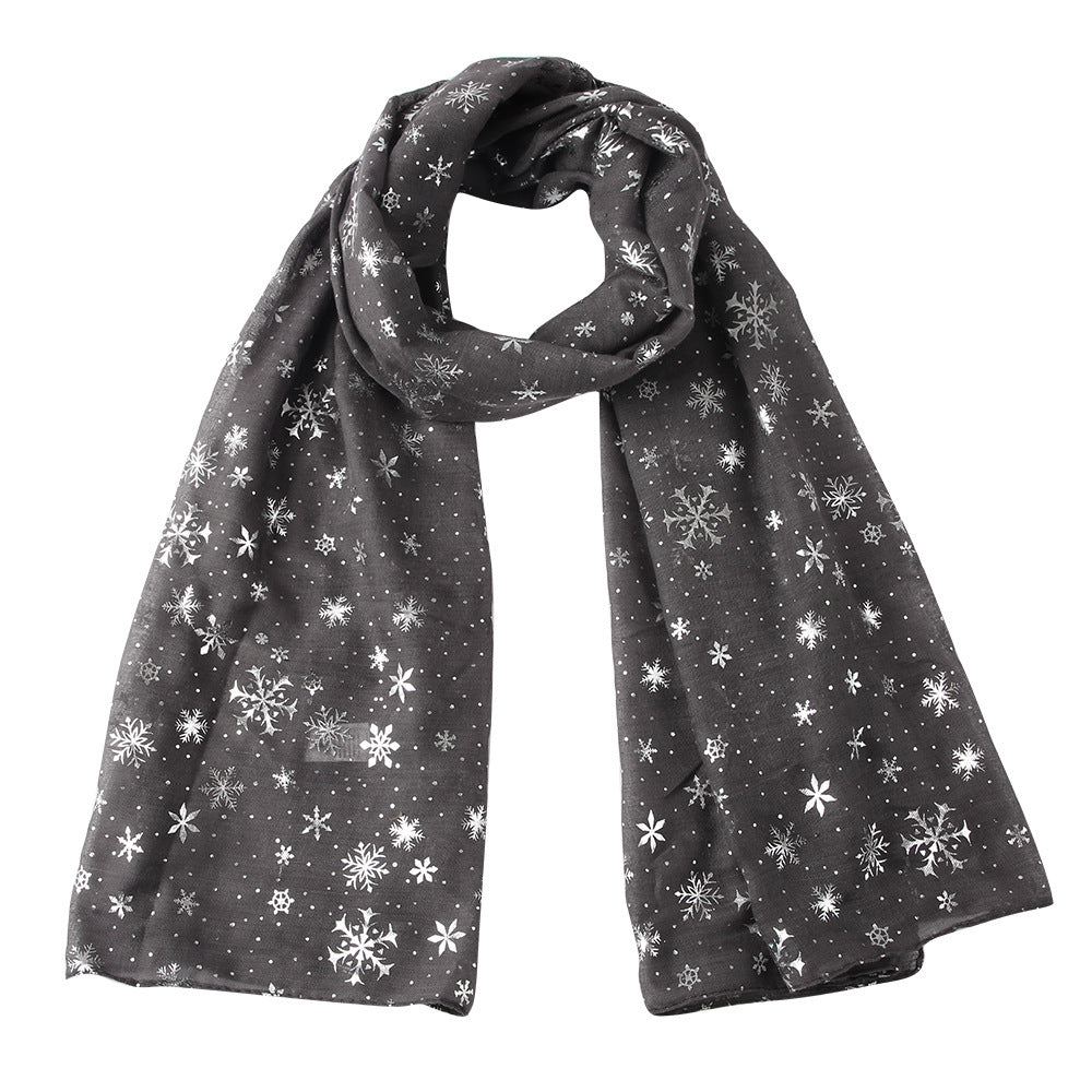 Scarf Christmas Gift Snowflake Hot Silver Dot Scarf