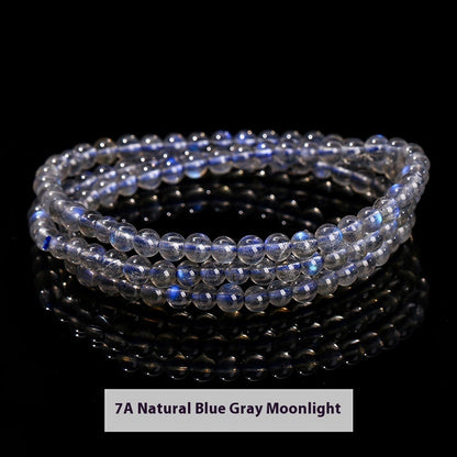 Round Beads Accessories Bracelet 7A Natural Blue Light Bracelet