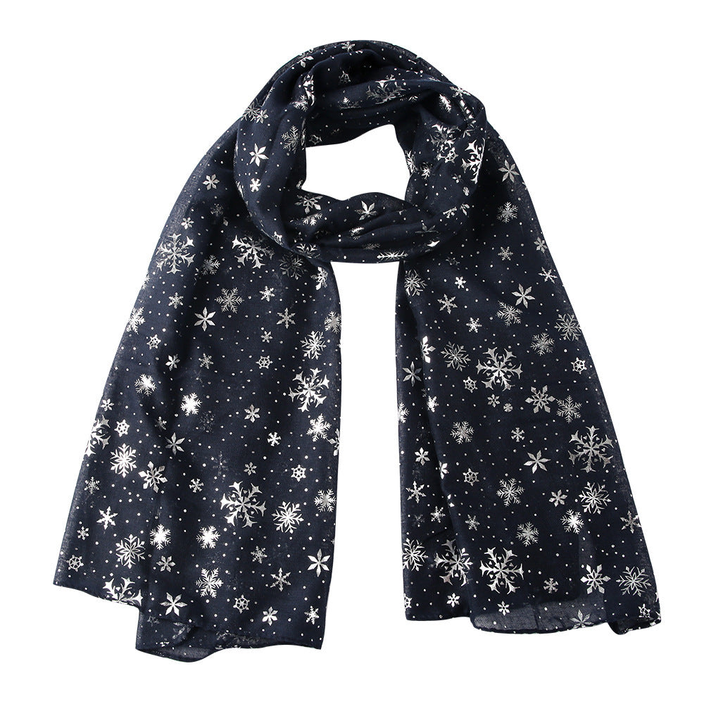 Scarf Christmas Gift Snowflake Hot Silver Dot Scarf