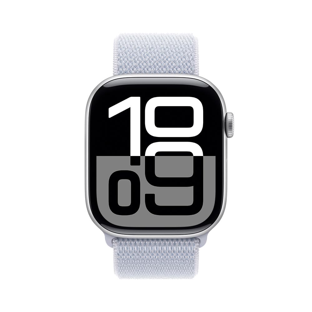 Apple Watch Series 10 GPS • Caja de Aluminio Negro Azabache de 42 mm • Correa Deportiva Negra - S/M 