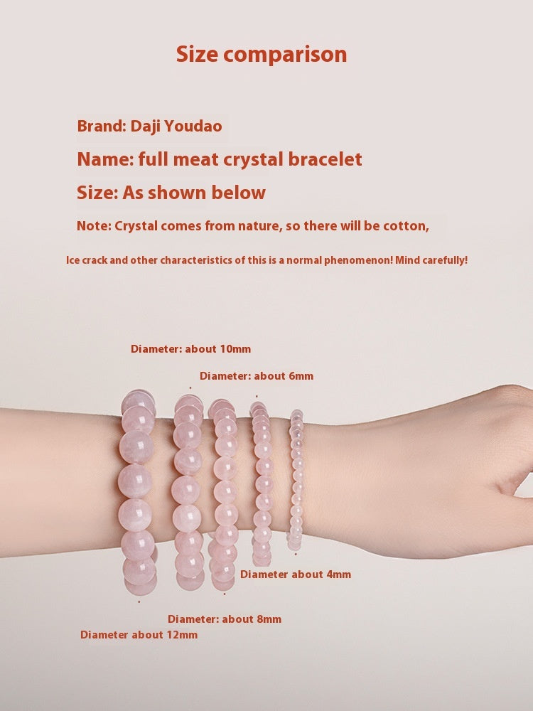 Natural Crystal Bracelet Women's Rough Stone Wrist Accessories