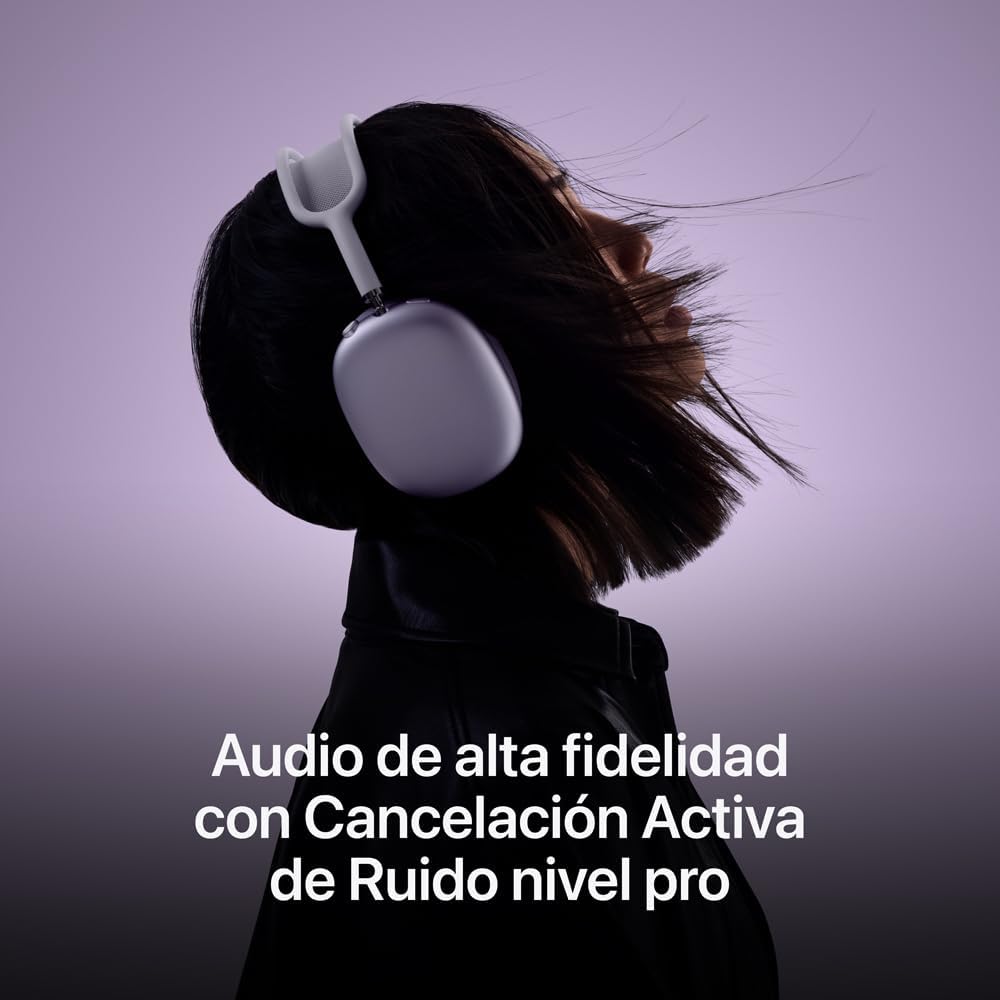 Audífonos inalámbricos AirPods MAX de Apple, Cancelación Activada de Ruido Nivel Pro, Modo Ambiente, Audio Espacial Personalizado, Carga USB-C, audífonos Bluetooth para el iPhone - Azul Medianoche