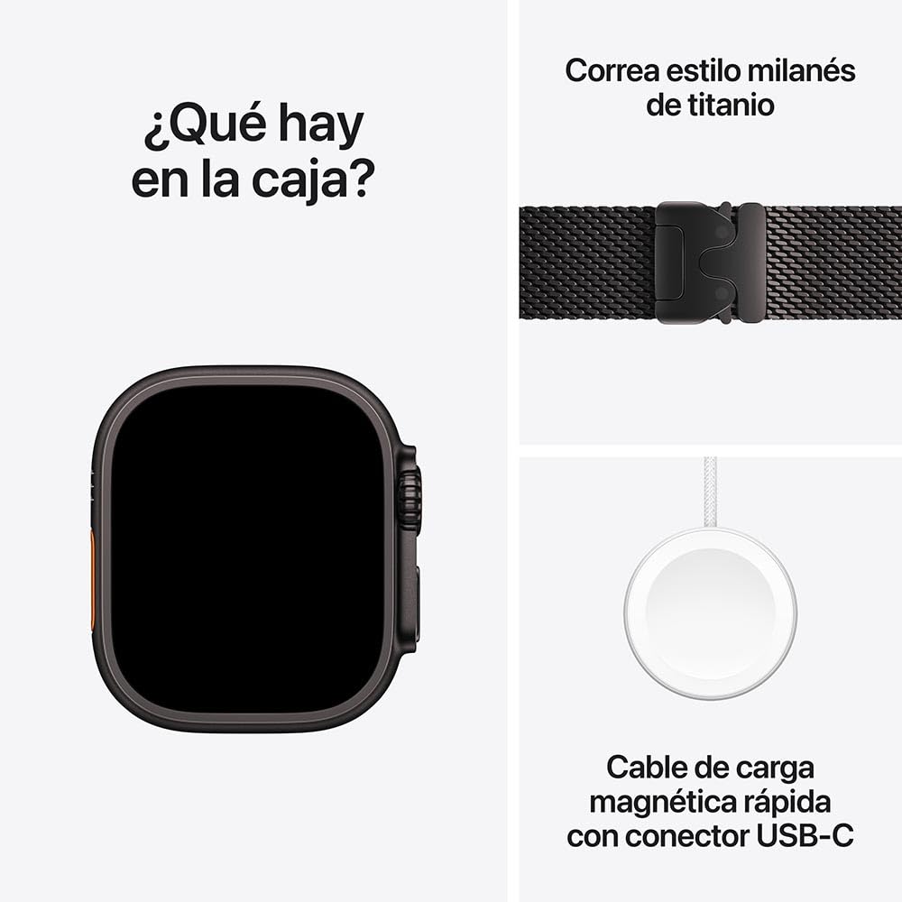 Apple Watch Ultra 2 GPS + Cellular • Caja de Titanio Negro de 49 mm • Correa Alpine Verde Oscuro - Mediana 