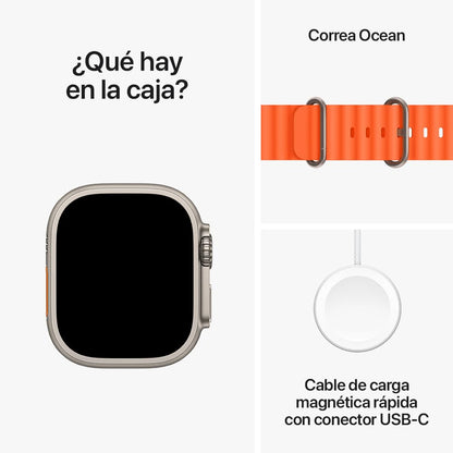 Apple Watch Ultra 2 GPS + Cellular • Caja de Titanio Negro de 49 mm • Correa Alpine Verde Oscuro - Mediana 