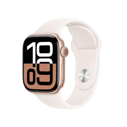 Apple Watch Series 10 GPS • Caja de Aluminio Negro Azabache de 42 mm • Correa Deportiva Negra - S/M 