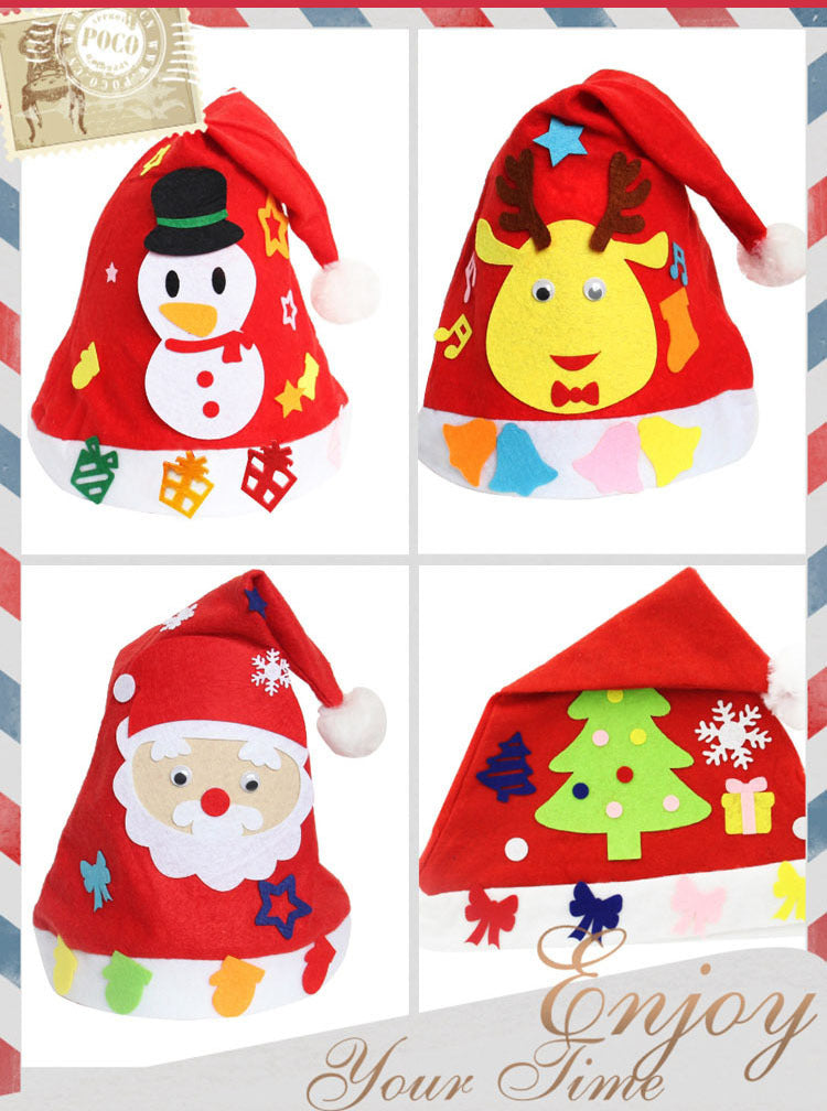 Gorro navideño DIY Navidad Niños Guardería Escuela Necesidades navideñas y Gorro navideño infantil 