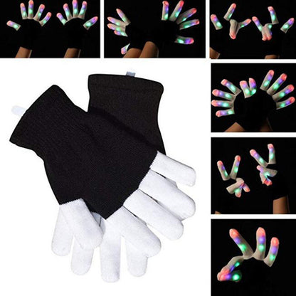 Guantes luminosos LED Guantes luminosos arcoíris