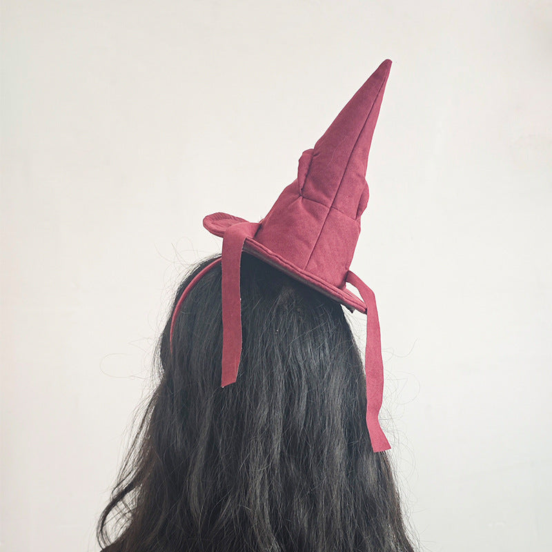 Diadema con sombrero de bruja mágica para fotos de fiesta de Halloween