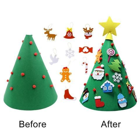 Felt Christmas Tree Three-dimensional Christmas Tree Pendant Children's Puzzle Handmade DIY