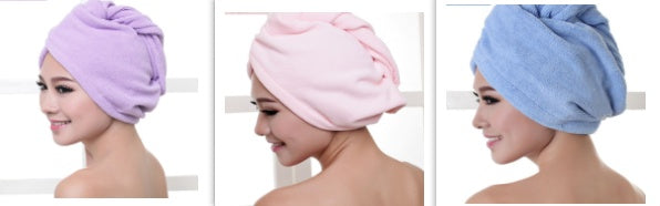 Gorro para secador de pelo para mujer, toalla absorbente para secar el cabello