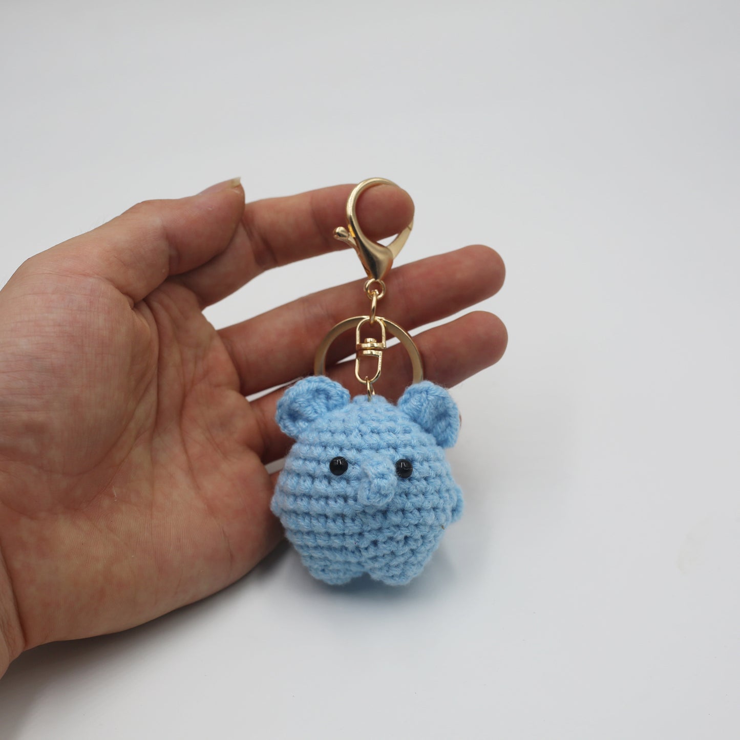 Wool Animal Keychain Handmade Woven Accessories