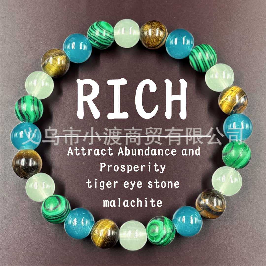 Bracelet Malachite Tigereye Men And Women