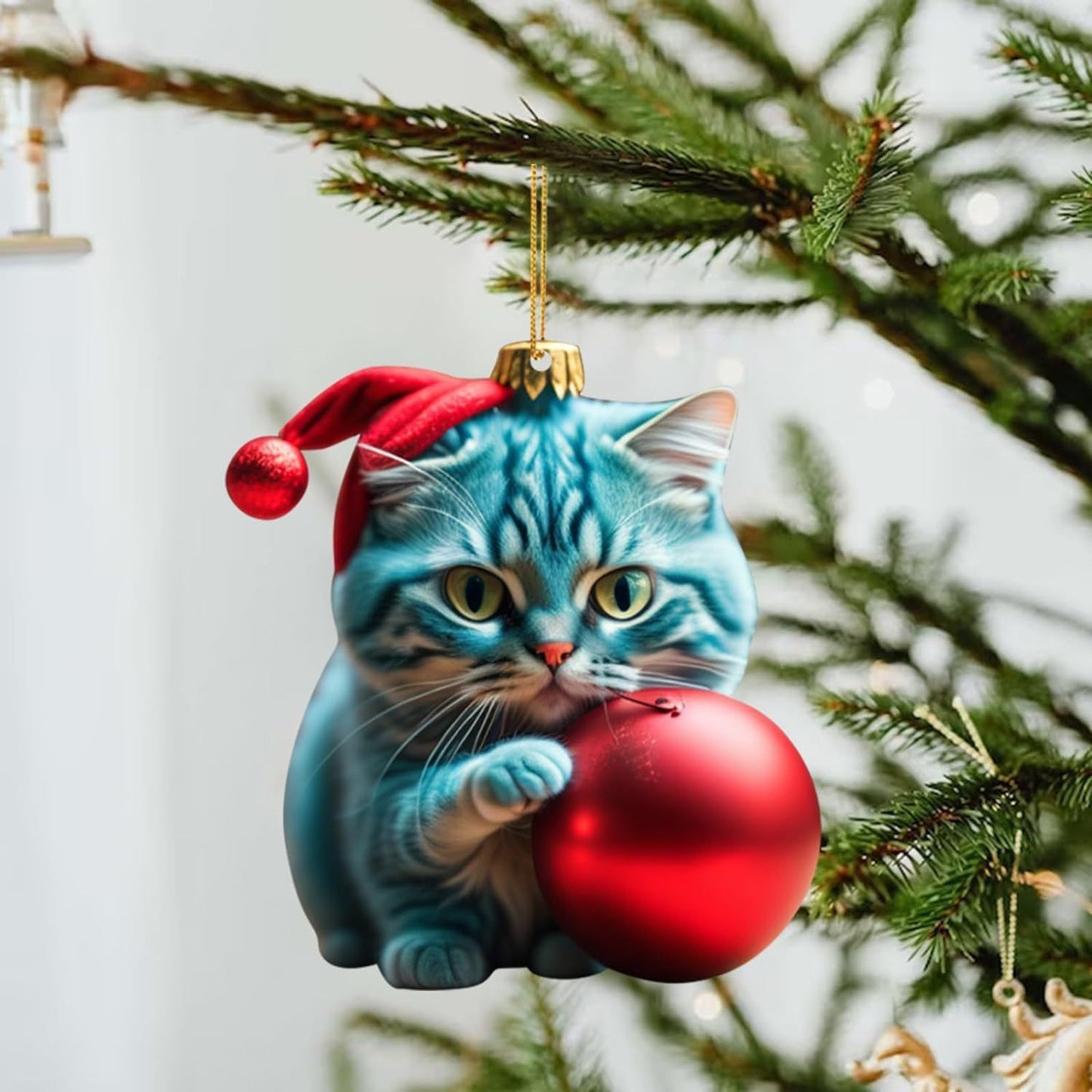 Christmas Creative Cat Car Pendant