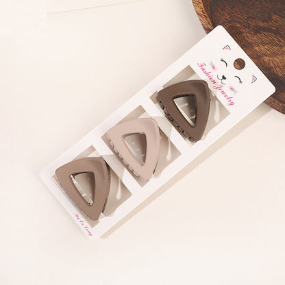 Coffee Color Series Three-piece Set Barrettes Updo Hair Accessories