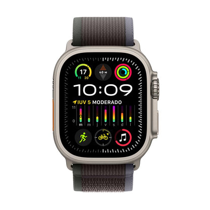 Apple Watch Ultra 2 GPS + Cellular • Caja de Titanio Negro de 49 mm • Correa Alpine Verde Oscuro - Mediana 