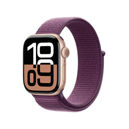 Apple Watch Series 10 GPS • Caja de Aluminio Negro Azabache de 42 mm • Correa Deportiva Negra - S/M 