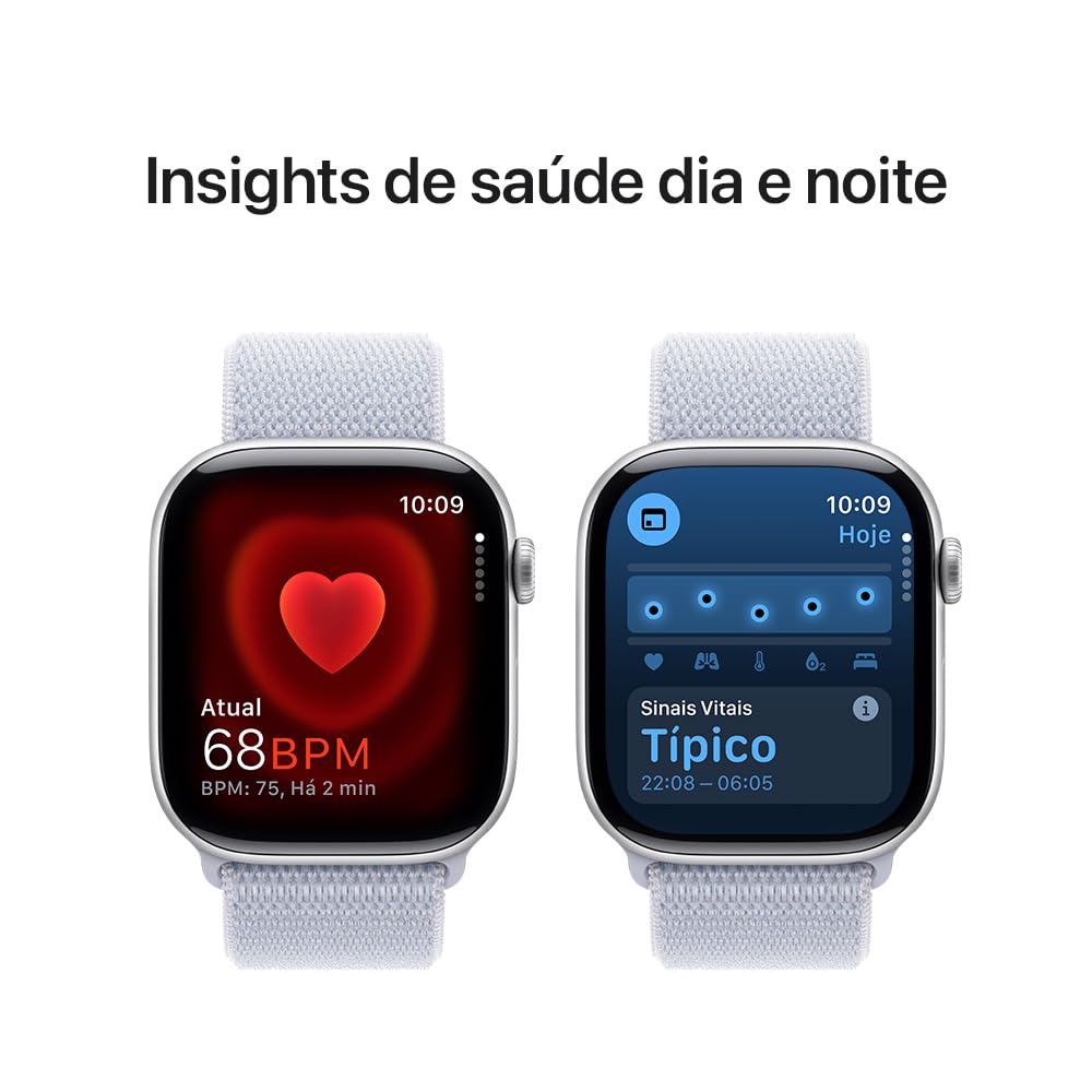 Apple Watch Series 10 GPS • Caja de Aluminio Negro Azabache de 42 mm • Correa Deportiva Negra - S/M 