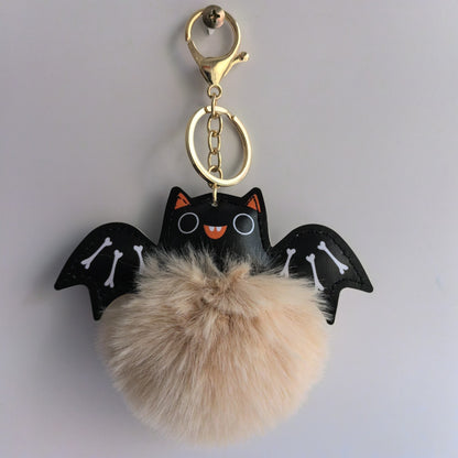 Summer Halloween Keychain Cartoon Leather