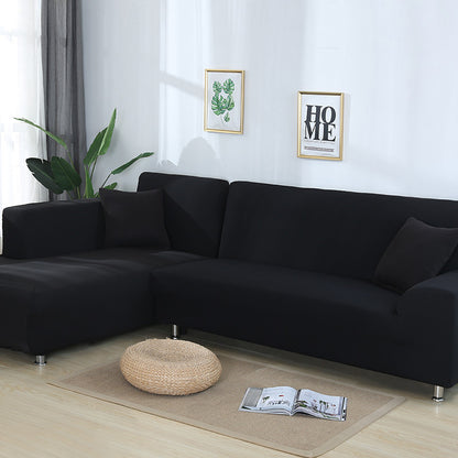 Tight Wrap Sofa Cover Elastic 2 Pieces Sofa Cover with L Style Piece Corner Sofa