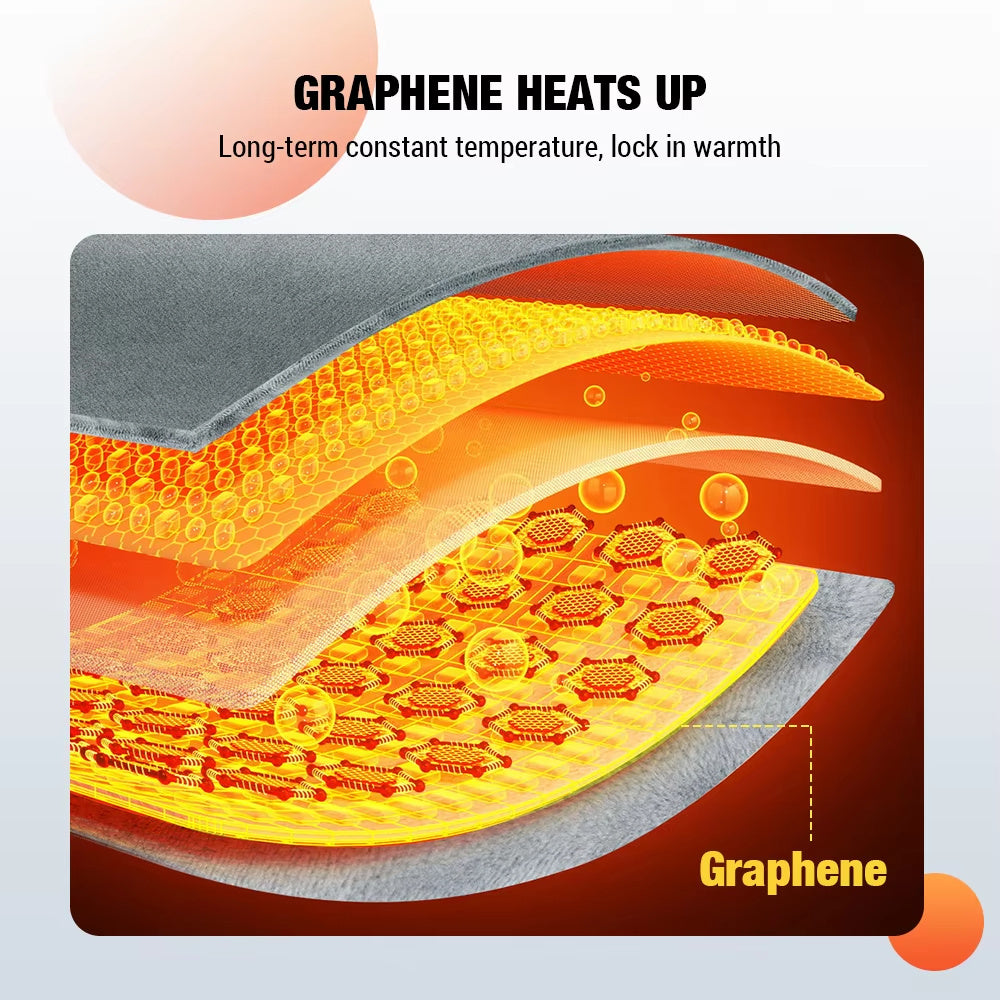 Bufanda térmica Almohadilla térmica Almohadilla térmica de grafeno USB Relajación corporal Multifuncional Compresa caliente eléctrica de temperatura constante Fisioterapia Conducción en frío Mantener caliente