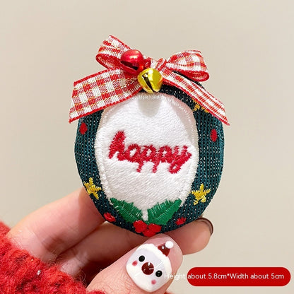 Broche de Papá Noel con dibujos animados, accesorios para festivales navideños